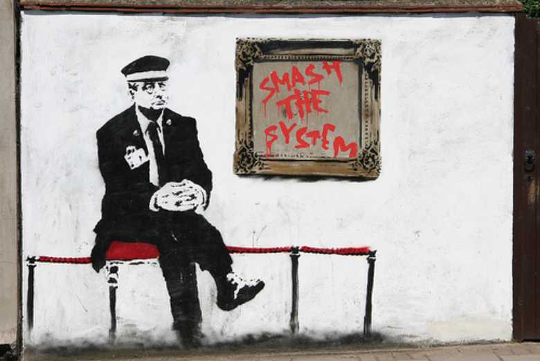 Banksy Smash the System