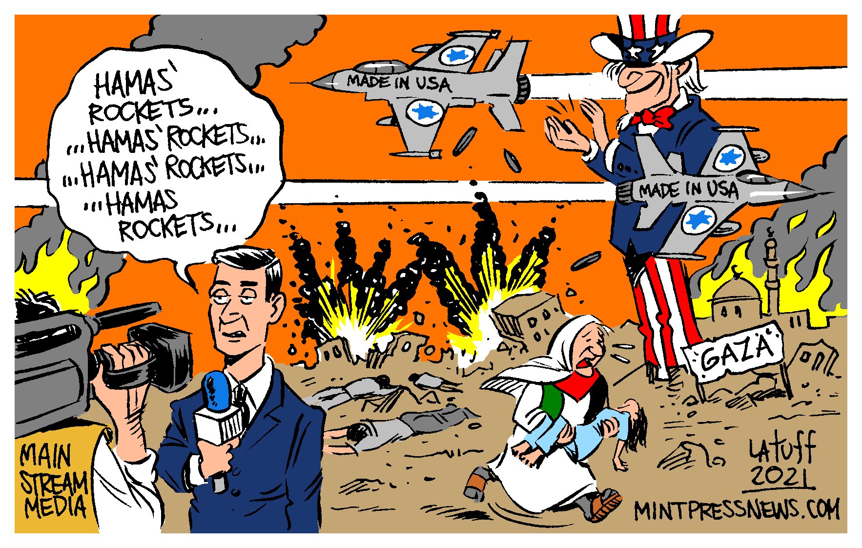 Carlos Latuff Main Stream Media Propaganda